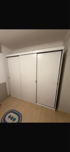 Guarda-Roupa Casal 100% MDF Madesa Royale 3 Portas de Correr Branco