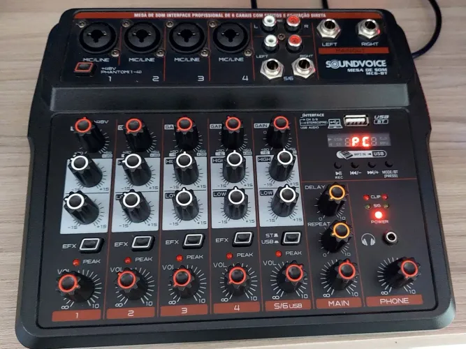 Mesa De Som Soundvoice Mc6