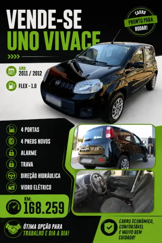 Fiat Uno Vivace Celeb. 1.0 EVO F.flex 8V 5P 2012