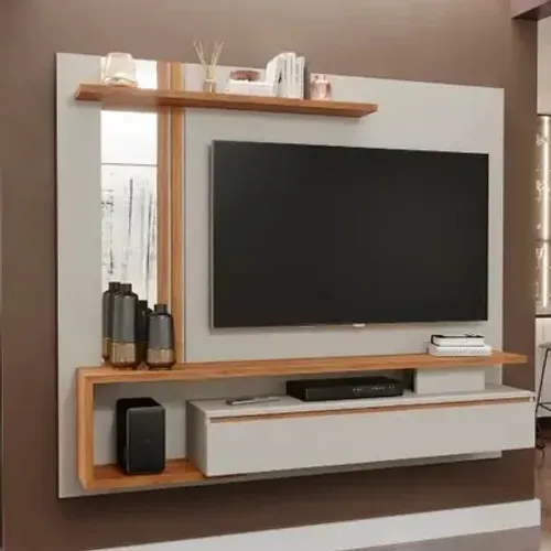Painel Suspenso Treviso Off White/cinamomo para Tv até 60? - Permóbili