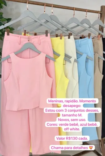 ROUPAS CONJUNTO DE ALFAIATARIA
