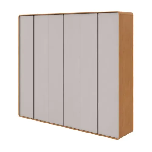 Guarda-Roupa GR Loop 6 Portas em MDF com Gavetas Telescópicas e Slow Motion
