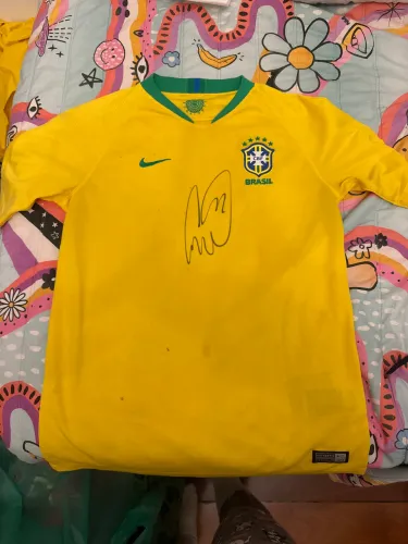 Camisa do Brasil Autografada (Cássio)