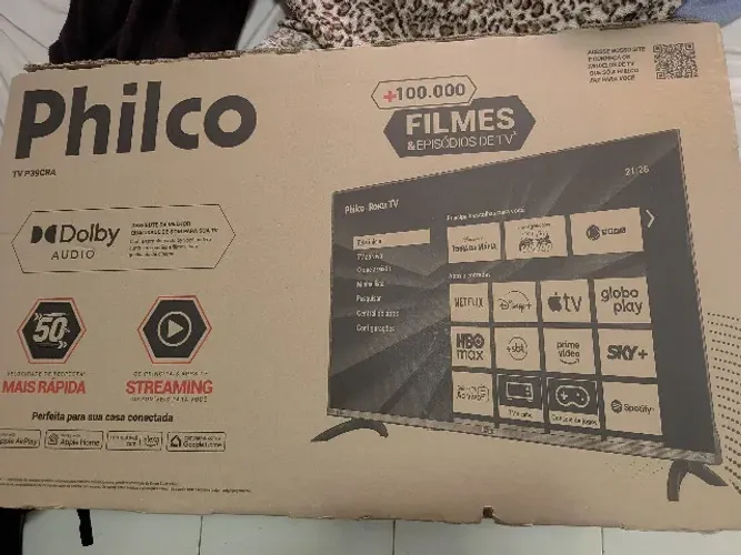TV Televisão Philco 39 Polegadas Smart Roku Full HD Nova Lacrada