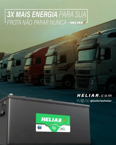 Baterias para caminhão, ônibus e barco heliar. A partir de 900,00