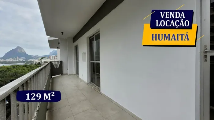 HUMAITÁ I VARANDÃO PANORÂMICO LINDAS VISTAS I 129M2 3 QUARTOS 3 BANHEIROS 2 VAGAS I PLAY E