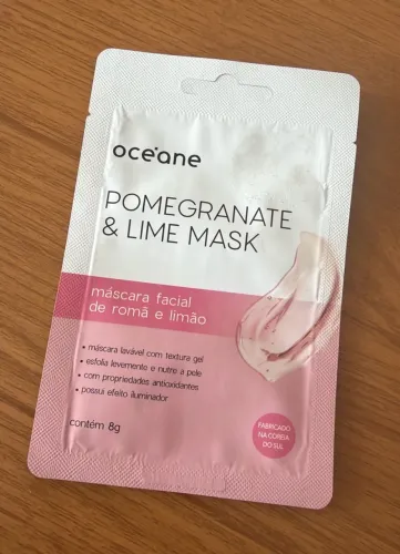 máscara facial oceane romã e limão 8g - val: 04/28