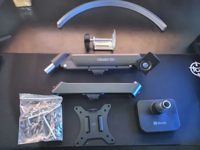 Braço suporte articulado pistão a gás novo preto