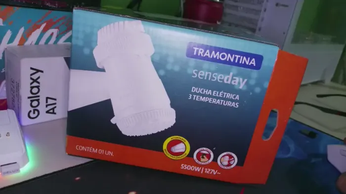 Chuveiro Branco Tramontina Ducha Elétrica 3 Temperaturas 5500 W 127 V