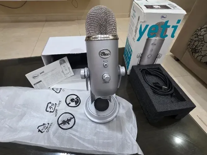 Microfone Blue Yeti USB Original (Completo na Caixa) - Excelente Estado
