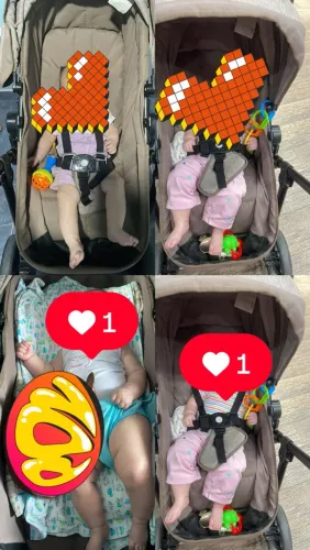 Vendo esse carinho de bebê