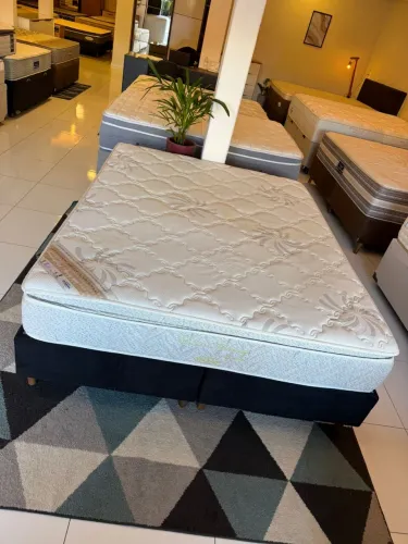 Colchão Queen ORTOBOM PILLOW TOP + base box Queen - Entrego!