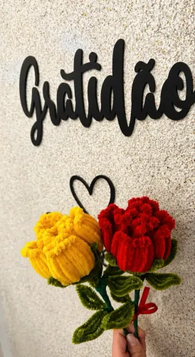 Rosa (Haste de Chenille)