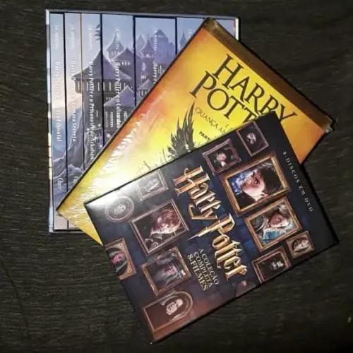 Conjunto Harry Potter - Box livros e filmes
