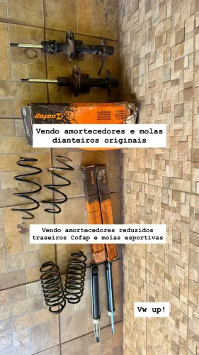 Suspensão original dianteira / suspensão esportiva traseira vw up!
