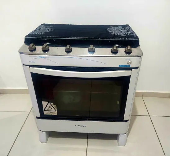 Fogão 5 bocas branco Esmaltec