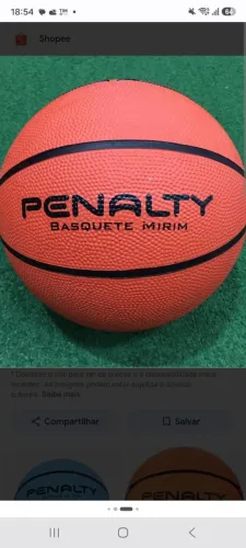 Bola de basquete penalty mirim nova na embalagem  original 
