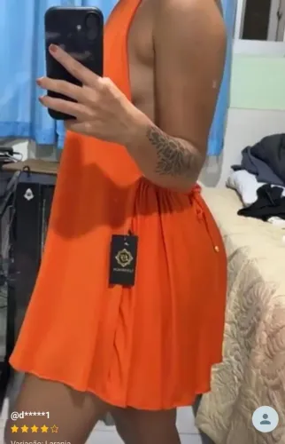 Vestido frente única