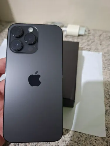 Iphone 14 pró Max 512GB semi novo aceito celular inferior e volta em dinheiro