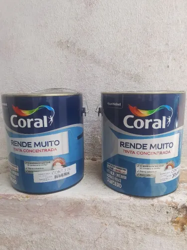Vendo lata de tinta coral por 95$ valo do site 125