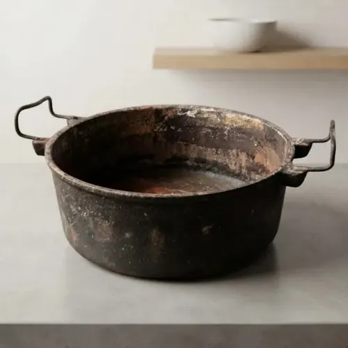 Caçarola Antiga Original Ferro Fundido 28x10cm 4,5 Litros # (Usado)