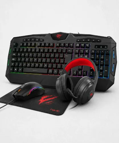 ? Combo COMPLETO HAVIT: teclado, mouse, mousepad, headset - HV-KB502 -Lacrado! ?