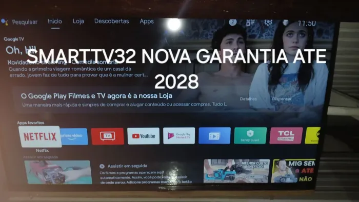 OPORTUNIDADE SMART TV 32"GARANTIA ATÉ 07/2028 COM NF SOU DE PETRÓPOLIS