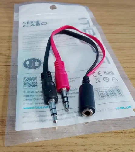 Adaptador Fone de Ouvido P2 3.5mm