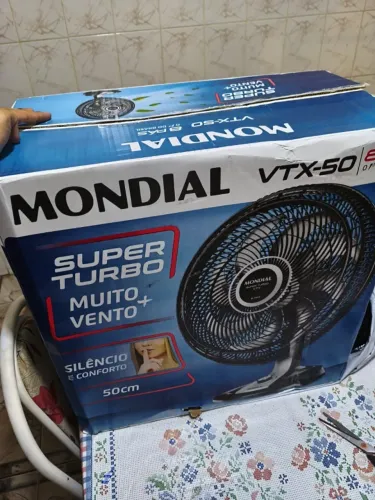 Ventilador Mondial Super Turbo 50cm 150W 8 Pás 127V (LACRADO)