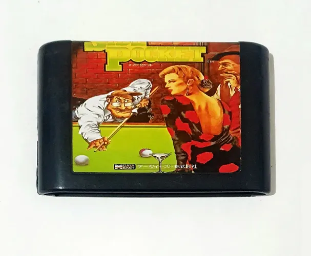 SIDE POCKET AMERICANA PARA MEGA DRIVE E SEGA GENESIS BILHAR E SINUCA CARTUCHO TOP RARIDADE