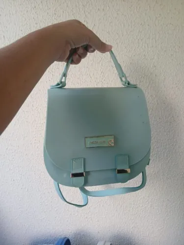 Bolsa Mochila petite jolie verde água