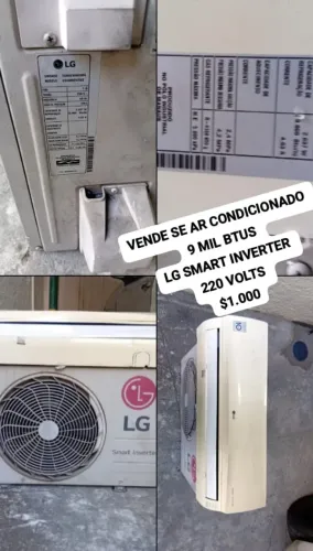 Vendo ar split 9 mil BTUs .