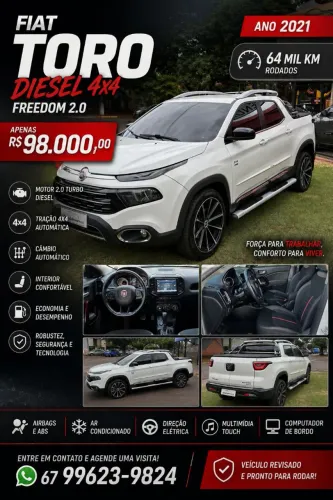 Fiat Toro Freedom 2.0 16V 4X4 Diesel Aut. 2021
