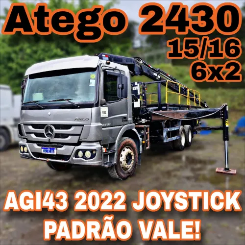 Atego 2430 15/16 6x2 Munck 