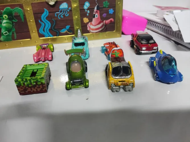 Kit 8 miniaturas Hotwheels
