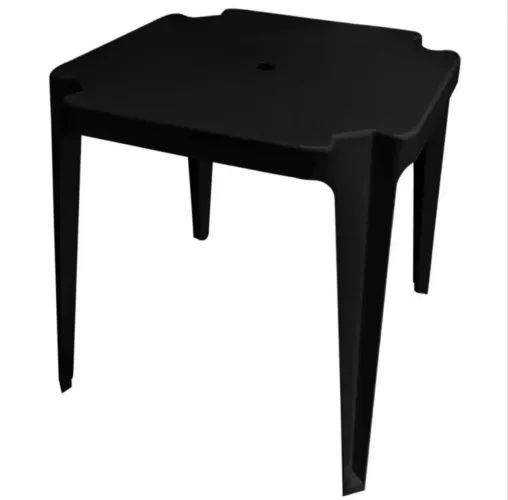 Mesa plástica preta