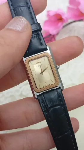 Seiko Credor Ouro 14K Tank Vintage (1986) ? Bisel em Ouro Maciço e Estilo Cartier
