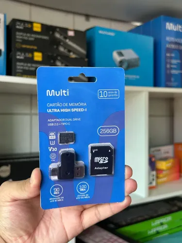Cartão de Memória v30 256GB Kit 3 em 1 ( Promoção )