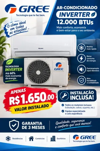 Ar condicionado Gree Inverter 12k