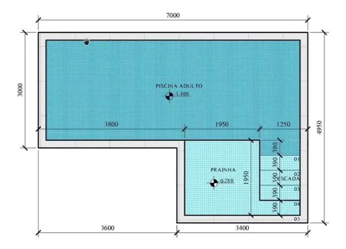 Projeto completo piscina estrutural 