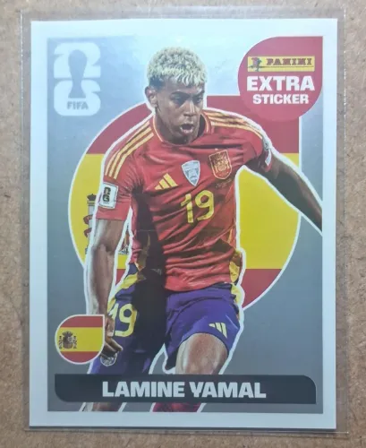Lamine Yamal de Prata (Figurinha Copa do Mundo 2026)
