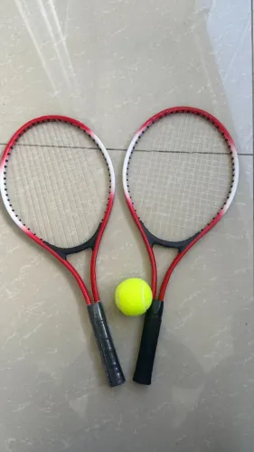 Kit 2 Raquete de Tenis Com 1 Bola E Capa Com Alça