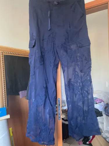 calça azul G feminina 