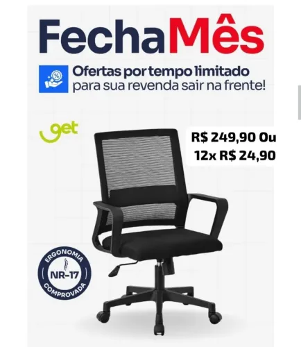 Cadeira de escritório telada