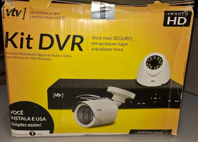 Kit dvr com 2 câmeras 