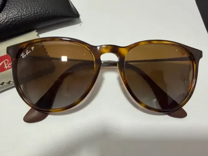 Rayban tartaruga com lente marrom (polarizada)