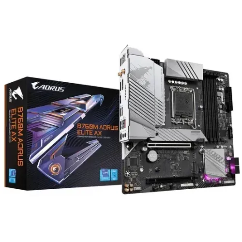 Placa Mãe Gigabyte B760M Aorus Elite AX Intel Soquete LGA 1700