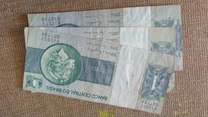 Notas antigas de colecionador