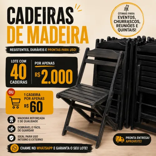 Cadeira dobrável bar