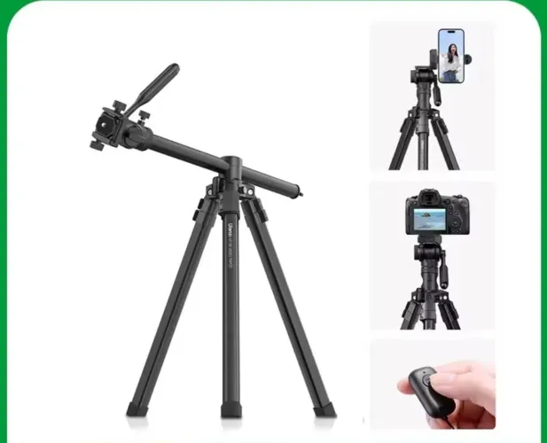 Tripé Ulanzi MT-65 Profissional Celular Câmera DSLR Bluetooth